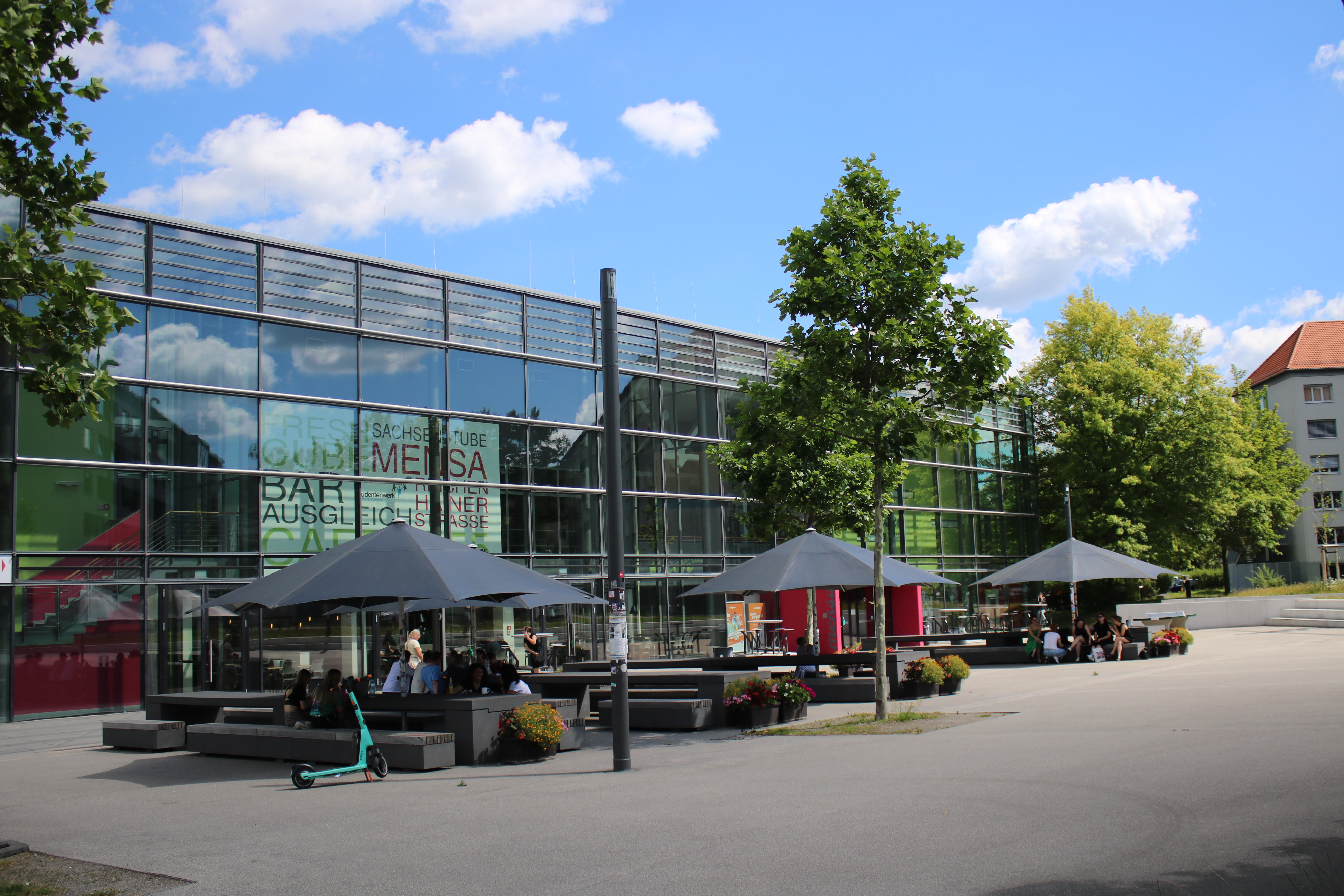 Exterior view of the mensa55 building